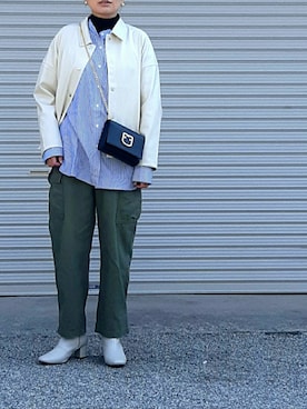 「Bonum（ボナム）のアイテム」を使った、midoさん（レディース・164cm）の冬コーディネート