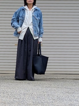 「Levi's（リーバイス）のアイテム（ジャケット/アウター）」を使った、midoさん（レディース・164cm）の春コーディネート