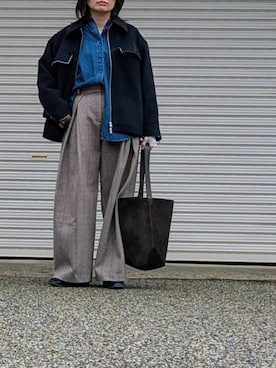 「chuclla（チュクラ）のアイテム」を使った、midoさん（レディース・164cm）の冬コーディネート