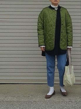 「Alpha Industries（アルファインダストリーズ）のアイテム（MA-1）」を使った、midoさん（レディース・164cm）の秋コーディネート