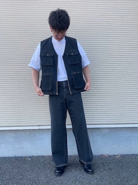 「Wrangler」｜「アイテム（ブーツ）」を使った、keiboさん（メンズ・177cm）の春コーディネート