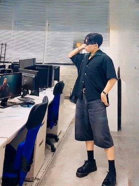 「アイテム（フレグランス）」を使った、無名さん（メンズ・157cm）の秋コーディネート