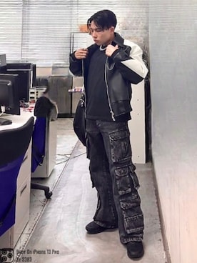 「アイテム（ファッション雑貨）」を使った、無名さん（メンズ・157cm）の秋コーディネート