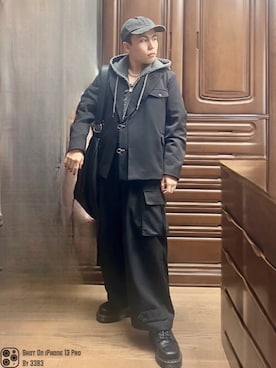 「アイテム（パーカー）」を使った、無名さん（メンズ・157cm・20代）の秋コーディネート