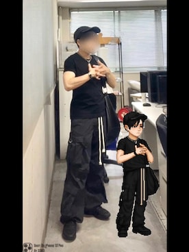 「アイテム（ショルダーバッグ）」を使った、無名さん（メンズ・157cm）の夏コーディネート