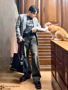 「アイテム（テーラードジャケット）」を使った、無名さん（メンズ・157cm・20代）の秋コーディネート
