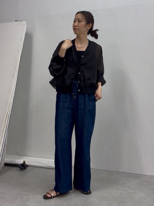 セール】【楽ちん】【夏でも履ける】デニムイージーパンツ