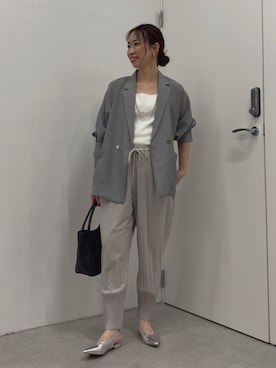 「Jena espace merveilleux（ジェナ　エスパスメルヴェイユ）のアイテム（ジャケット/アウター）」を使った、akane.mさん（レディース・162cm）の春コーディネート