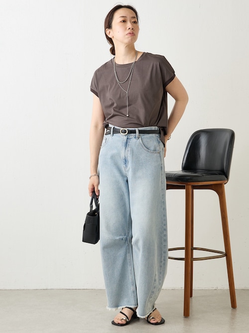 jena espace merveilleux　カーブデニムパンツ Jena espace merveilleux｜【大人気リバイバル】カーブデニム