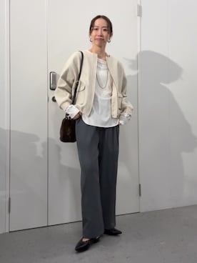 「アイテム（ブルゾン）」を使った、akane.mさん（レディース・162cm）の秋コーディネート