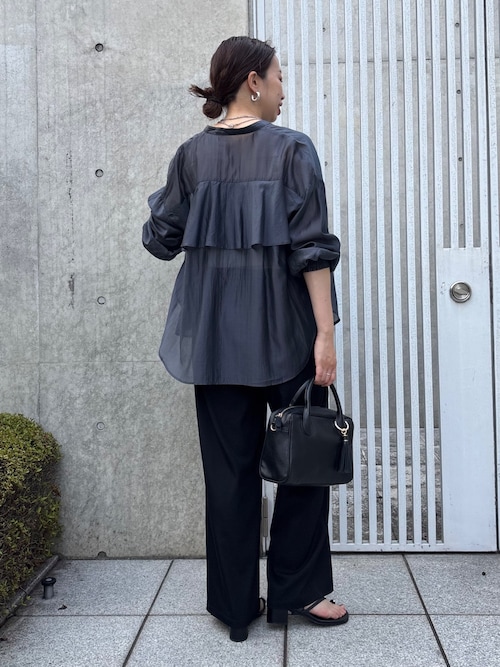 ご好評につき再入荷！】後ろヨークラッフルシアーシャツ（シャツ