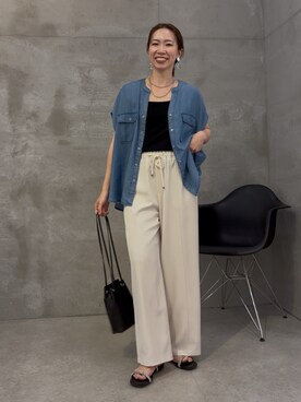 akane.mさん（レディース・162cm）の夏コーディネート