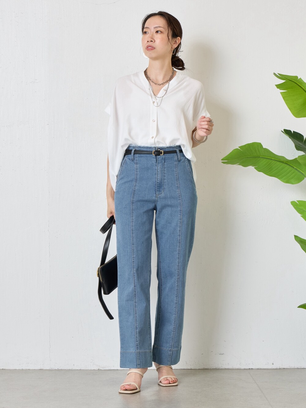 jena espace merveilleux センターシームデニムパンツ 累計販売7000本突破/革命デニム】センターシームデニムパンツ