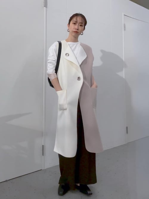 Jenaespace merveilleux バーボタンボンディングジレ