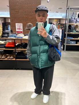 「JJJJound（ジョウンド）のアイテム」を使った、Henry Leeさん（メンズ・168cm）の冬コーディネート