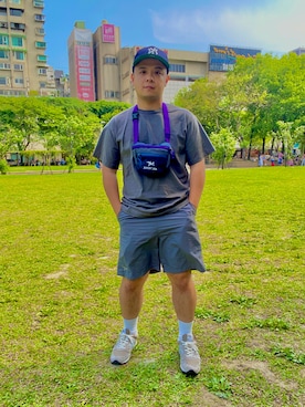 「ARC'TERYX（アークテリクス）のアイテム（パンツ）」を使った、Henry Leeさん（メンズ・168cm）の春コーディネート