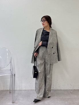 「セットアップスタイル」｜「アイテム（アクセサリー）」を使った、ggnakamuradesuさん（レディース・156cm）の秋コーディネート