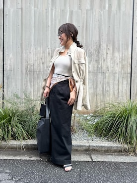 「チノスカート」｜ggnakamuradesuさん（レディース・156cm）の春コーディネート