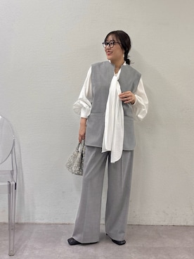 「アイテム（チョーカー）」を使った、ggnakamuradesuさん（レディース・156cm）の秋コーディネート