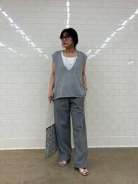 「春カラー」｜「アイテム（サンダル）」を使った、ggnakamuradesuさん（レディース・156cm）の春コーディネート