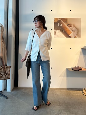 「フリンジバッグ」｜ggnakamuradesuさん（レディース・156cm）の春コーディネート