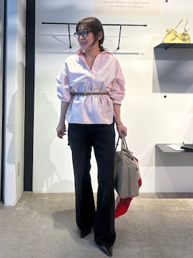 「アイテム（バンダナ/スカーフ、レッド系）」を使った、ggnakamuradesuさん（レディース・156cm）の秋コーディネート