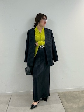 「アイテム（その他アウター、ブルー系）」を使った、ggnakamuradesuさん（レディース・156cm）の秋コーディネート