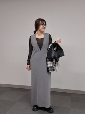「アイテム（マフラー）」を使った、ggnakamuradesuさん（レディース・156cm）の秋コーディネート