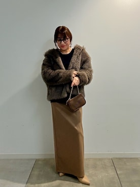 「ファーコート」｜ggnakamuradesuさん（レディース・156cm）の秋コーディネート