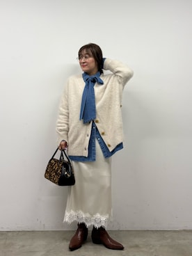 「レーススカート」｜ggnakamuradesuさん（レディース・156cm）の秋コーディネート