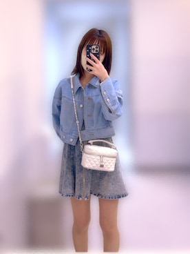 「SNIDEL（スナイデル）のアイテム（ジャケット/アウター）」を使った、yuiyuiさん（レディース・163cm）の春コーディネート