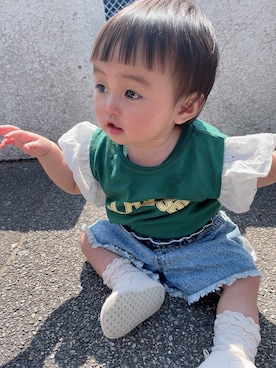 「10ヶ月」｜ふうさん（キッズ・90cm）の春コーディネート