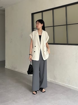 「トングサンダル」｜shizukaさん（レディース・165cm）の夏コーディネート