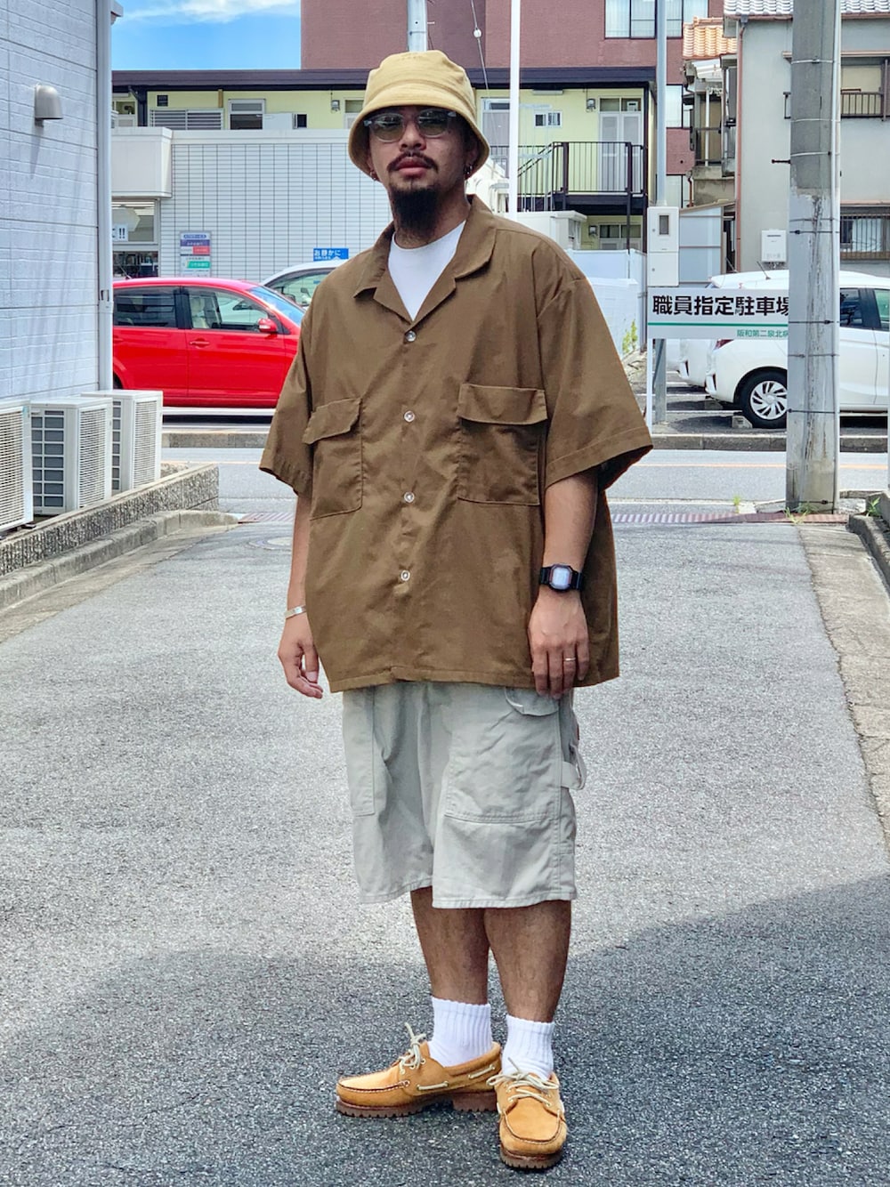 Lee pipes ワイドバギーハーフパンツ Lee Pipes/90sリー・パイプス，ワイドバギーハーフパンツW35×2