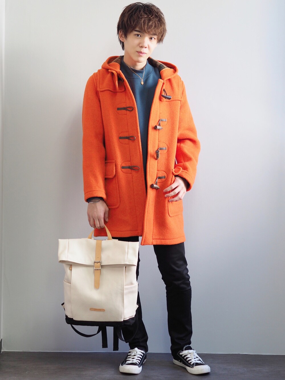 【超特価sale開催】  LONDON TRADITIONのダッフルコート（オレンジ系）を使った人気 ジャケット・アウター