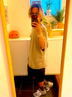 「AMIPARIS（アミパリ）のアイテム（Tシャツ/カットソー）」を使った、Ａ．Ｓさん（メンズ・171cm・30代）の夏コーディネート
