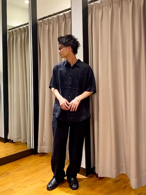 new basic　リネンタックスラックス