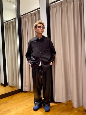 「秋のシャツ着こなし術」｜「アイテム（シューズ）」を使った、ryutoさん（メンズ・163cm）の秋コーディネート