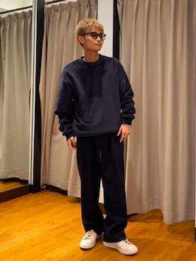 「URBAN RESEARCH（アーバンリサーチ）のアイテム（スラックス）」を使った、ryutoさん（メンズ・163cm）の冬コーディネート
