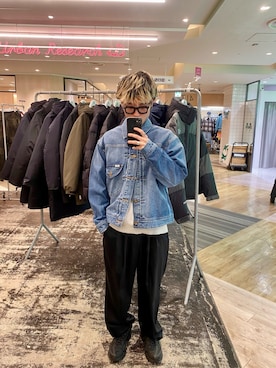 「Lee（リー）のアイテム」を使った、ryutoさん（メンズ・163cm）の冬コーディネート