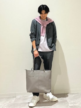 「ジャージーパンツ」｜藤井さん（メンズ・171cm）の夏コーディネート