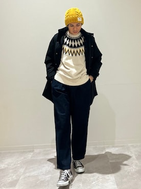 「SHIPS」｜「アイテム（その他アウター）」を使った、藤井さん（メンズ・171cm）の冬コーディネート