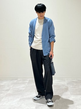 「SHIPS Colors（シップス カラーズ）のアイテム（その他パンツ）」を使った、藤井さん（メンズ・171cm）の秋コーディネート