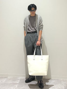 「アイテム（カーディガン/ボレロ）」を使った、藤井さん（メンズ・171cm）の夏コーディネート