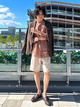 藤井さん(メンズ・171cm)の夏コーディネート