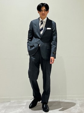 「アイテム（ネクタイ）」を使った、藤井さん（メンズ・171cm）の夏コーディネート