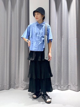 「アイテム（帽子）」を使った、chinatsuさん（レディース・161cm・30代）の夏コーディネート