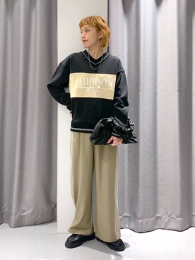 「アイテム（スウェット）」を使った、chinatsuさん（レディース・161cm・30代）の秋コーディネート