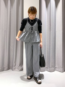 「アイテム（その他トップス）」を使った、chinatsuさん（レディース・161cm・30代）の夏コーディネート