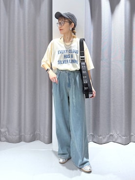 「アイテム（帽子）」を使った、chinatsuさん（レディース・162cm・30代）の夏コーディネート